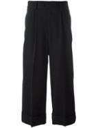 System Homme Loose Fit Trousers, Men's, Size: 46, Black, Polyurethane/wool