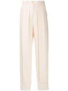 Gucci Pleated Wool Trousers - Neutrals