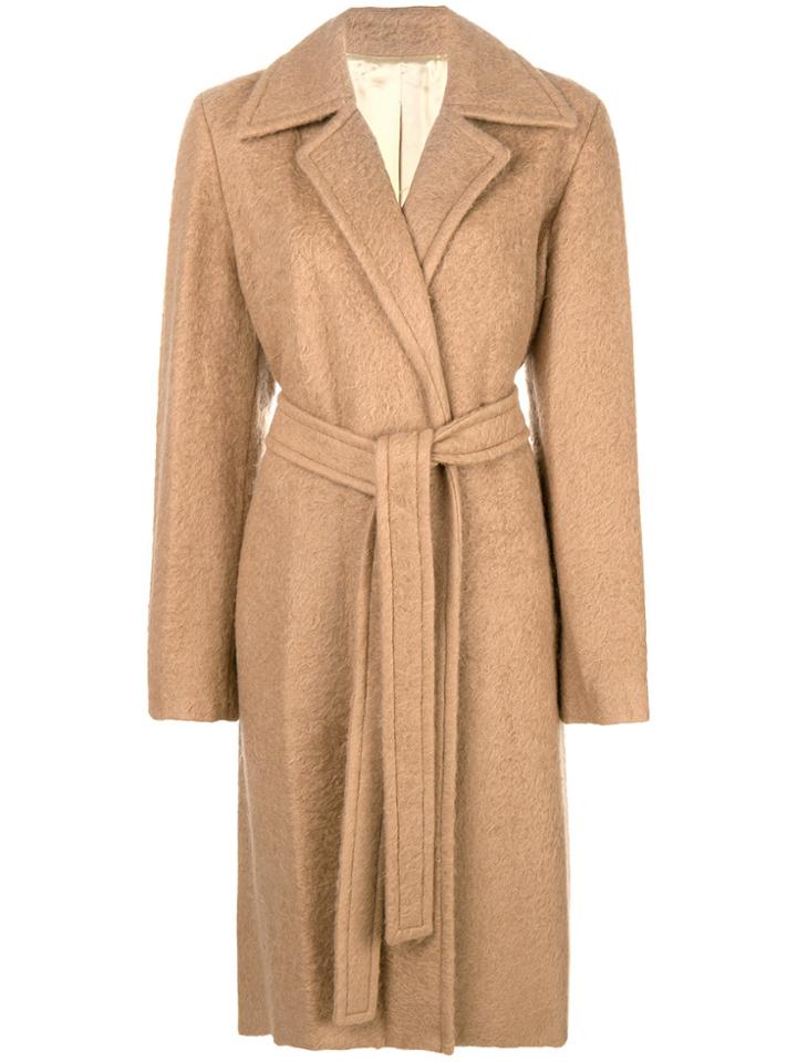 Helmut Lang Tailored Single-breasted Coat - Nude & Neutrals