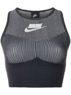 Nike Elasticated Cropped Top - Blue