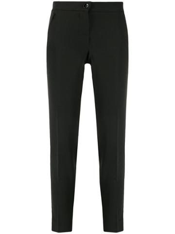 Lédition Slim Fit Cropped Trousers - Black