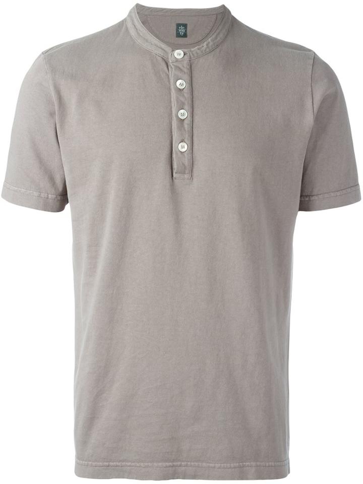 Eleventy Henley T-shirt, Men's, Size: Medium, Nude/neutrals, Cotton