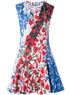 Dondup Printed Flared Dress, Women's, Size: 42, Cotton/cupro/spandex/elastane