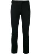 's Max Mara Slim-fit Cropped Trousers, Women's, Size: 38, Black, Cotton/polyamide/spandex/elastane