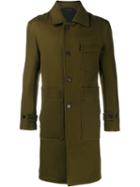 Ann Demeulemeester Single Breasted Coat, Men's, Size: Small, Green, Cotton/virgin Wool