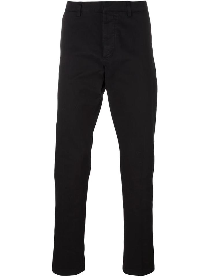 Ami Alexandre Mattiussi Seamless Chinos, Men's, Size: Small, Black, Cotton/spandex/elastane