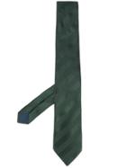 Lanvin Jacquard Striped Tie - Green