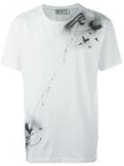 Faith Connexion Paint Splash T-shirt, Men's, Size: Xs, White, Cotton