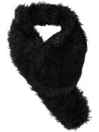 Simone Rocha Furred Scarf, Women's, Black, Polyamide/mohair/wool