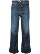Rag & Bone /jean - Clermont Bootcut Cropped Jeans - Women - Cotton/polyurethane - 31, Blue, Cotton/polyurethane