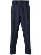 The Gigi Tonga Cropped Trousers - Blue