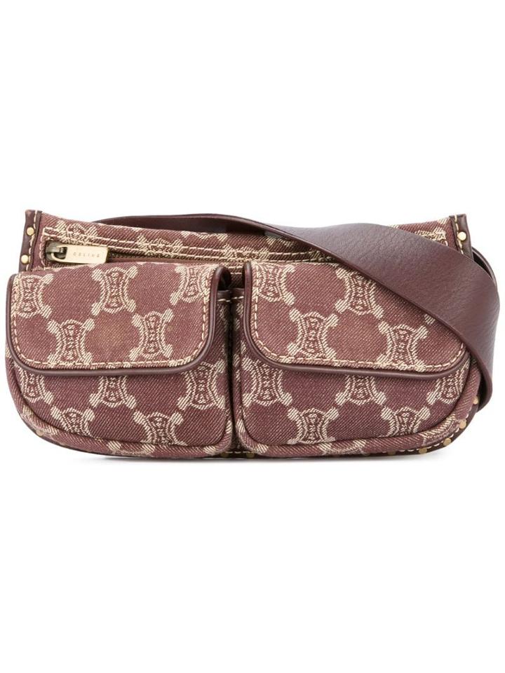 Céline Pre-owned Macadam Pattern Belt Bag - Pink