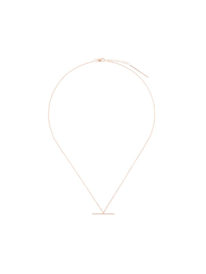 By Boe Mini Bar Necklace - Metallic