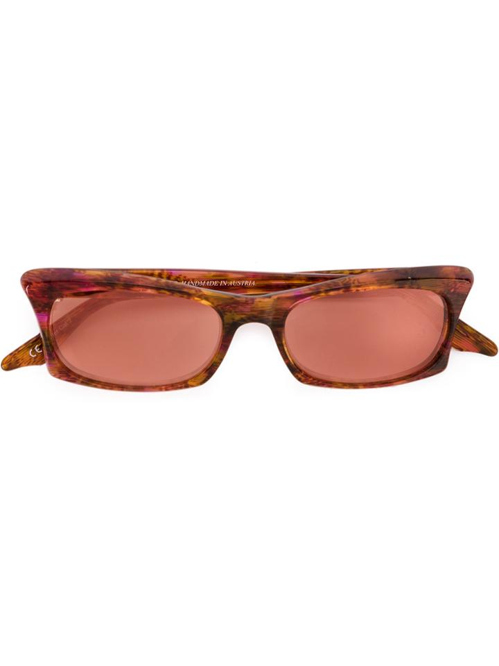 Andy Wolf Eyewear Square Frame Sunglasses - Brown