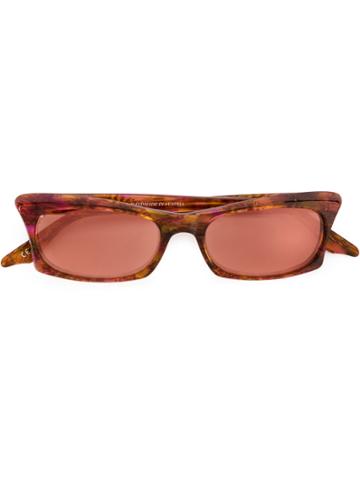 Andy Wolf Eyewear Square Frame Sunglasses - Brown