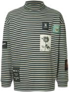 Kent & Curwen Breton Stripe Rollneck - Green