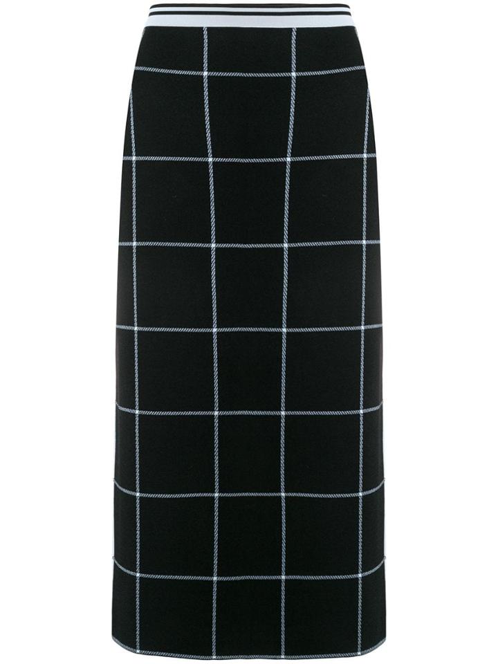 Marni Check Midi Skirt - Blue
