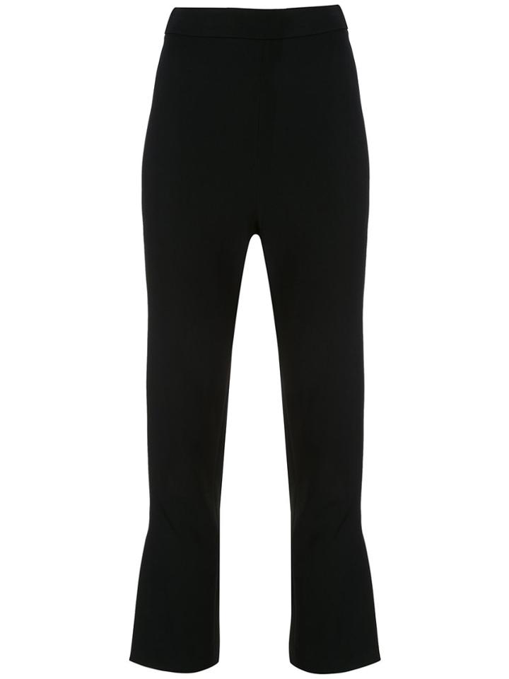 Cushnie Cropped-length Flared Trousers - Black