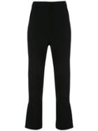 Cushnie Cropped-length Flared Trousers - Black
