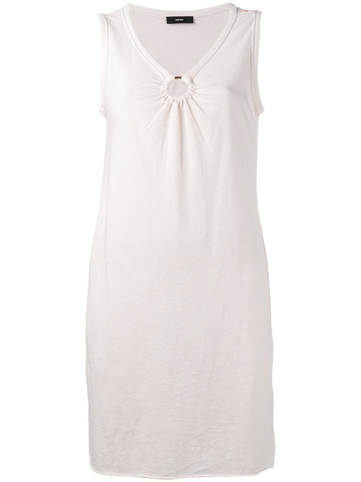 Diesel Shift Dress, Women's, Size: Medium, Pink/purple, Cotton/linen/flax