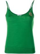 Prada Intarsia Knit Top - Green