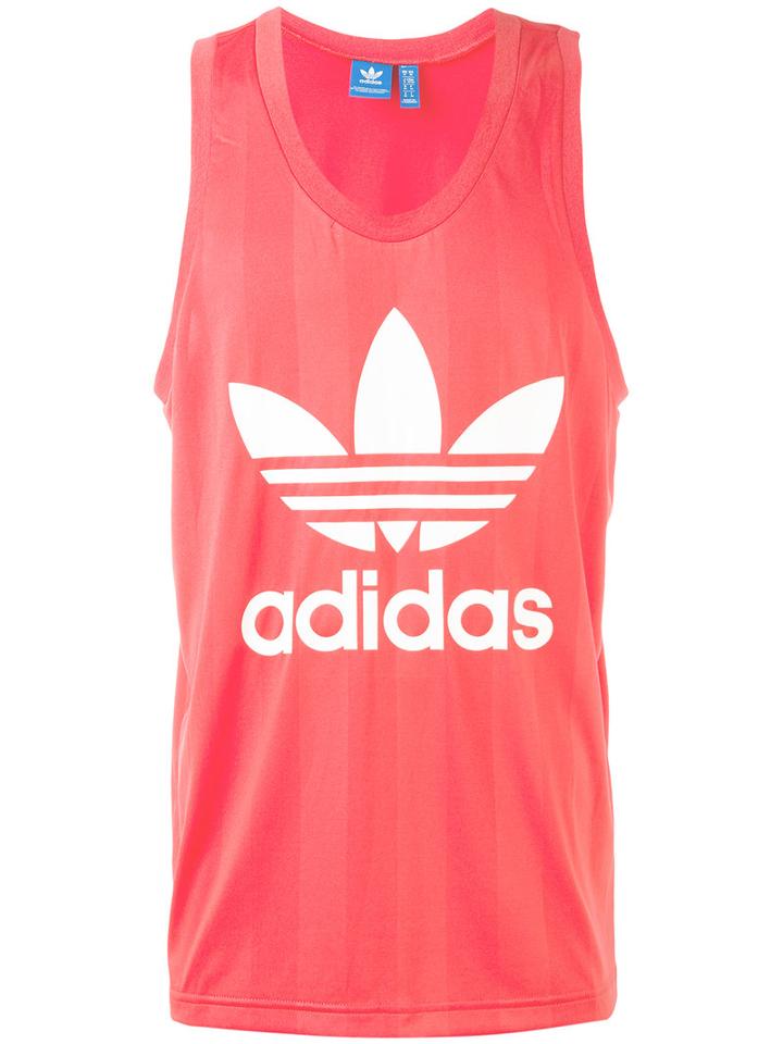 Adidas Originals - Trefoil Tank Top - Men - Polyester - M, Pink/purple, Polyester