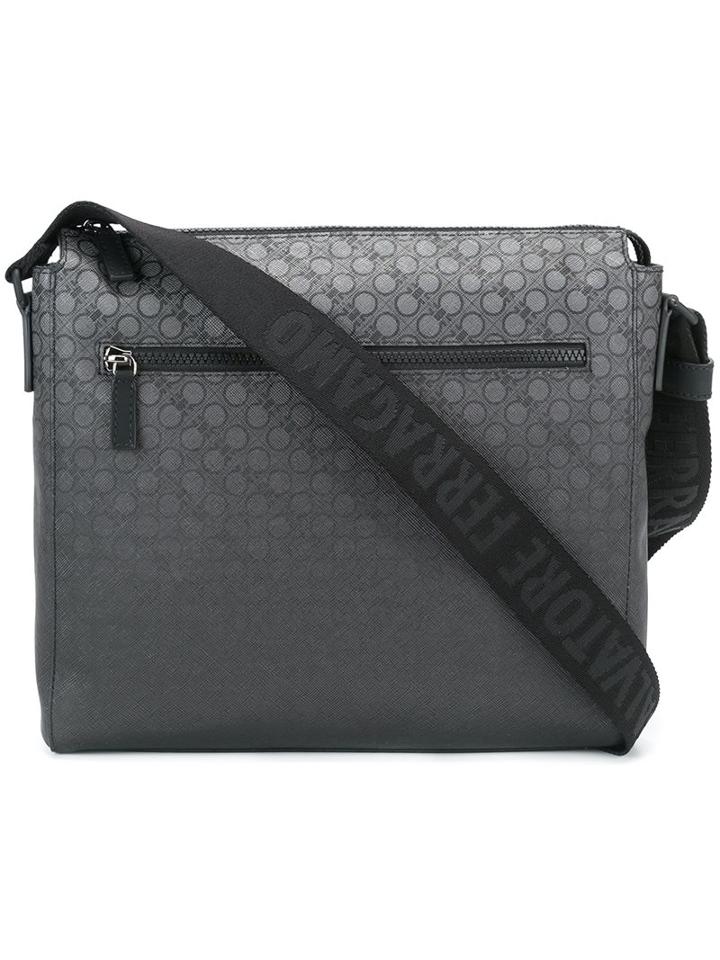 Salvatore Ferragamo Gancini Shoulder Bag, Women's, Black