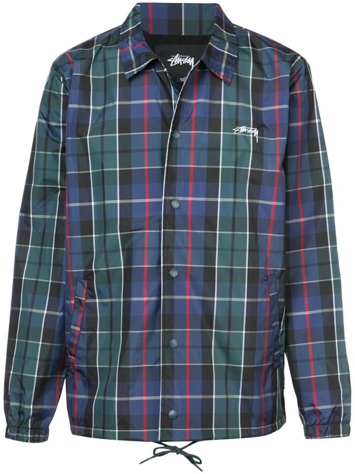 Stussy Slogan Back Plaid Shirt - Multicolour
