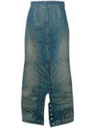 Junya Watanabe Denim Upside Down Skirt - Blue