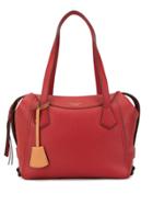 Tory Burch Contrast Tag Crossbody Bag - Red