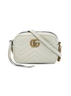 Gucci Mystic White Gg Marmont Matelassé Bag