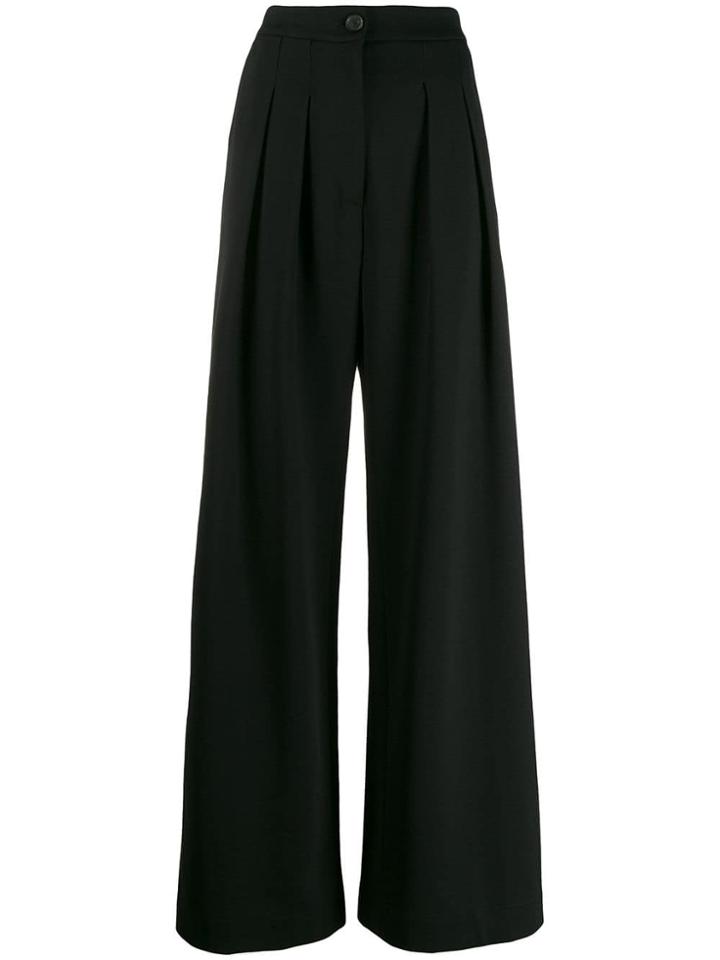 Erika Cavallini Tailored Wide Leg Trousers - Black