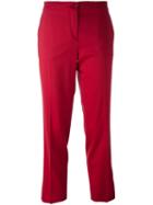 Etro Cropped Trousers, Women's, Size: 40, Red, Spandex/elastane/wool