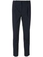 Jil Sander Navy Painting Cropped Pants - Blue