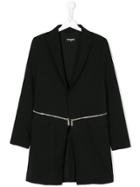 Dsquared2 Kids Zipped Longline Blazer - Black