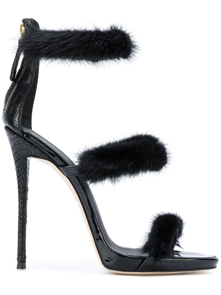 Giuseppe Zanotti Harmony Winter Sandals - Black
