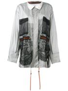 Quetsche Mesh Detail Jacket - White