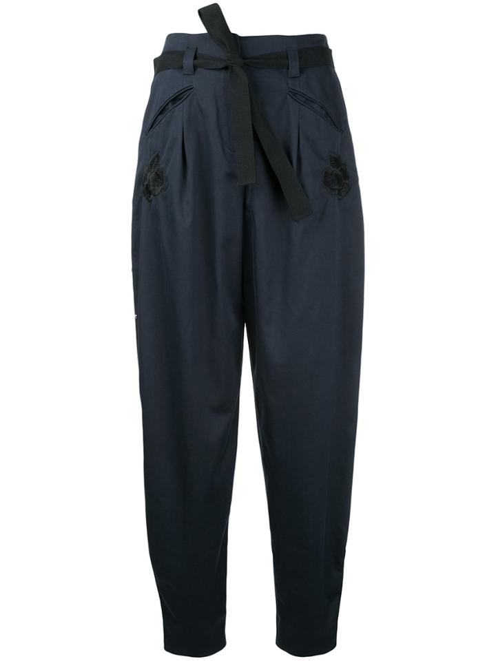 Markus Lupfer Cropped Balloon Trousers - Blue