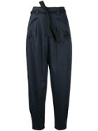 Markus Lupfer Cropped Balloon Trousers - Blue