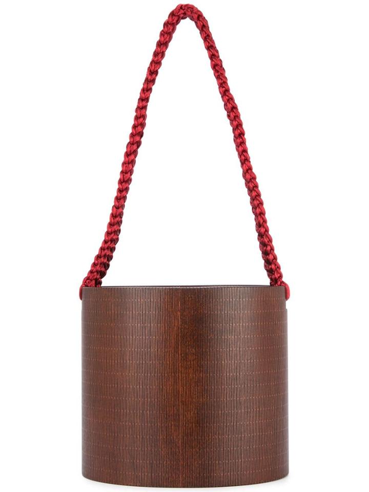 0711 Bali Oval Bucket Bag - Brown