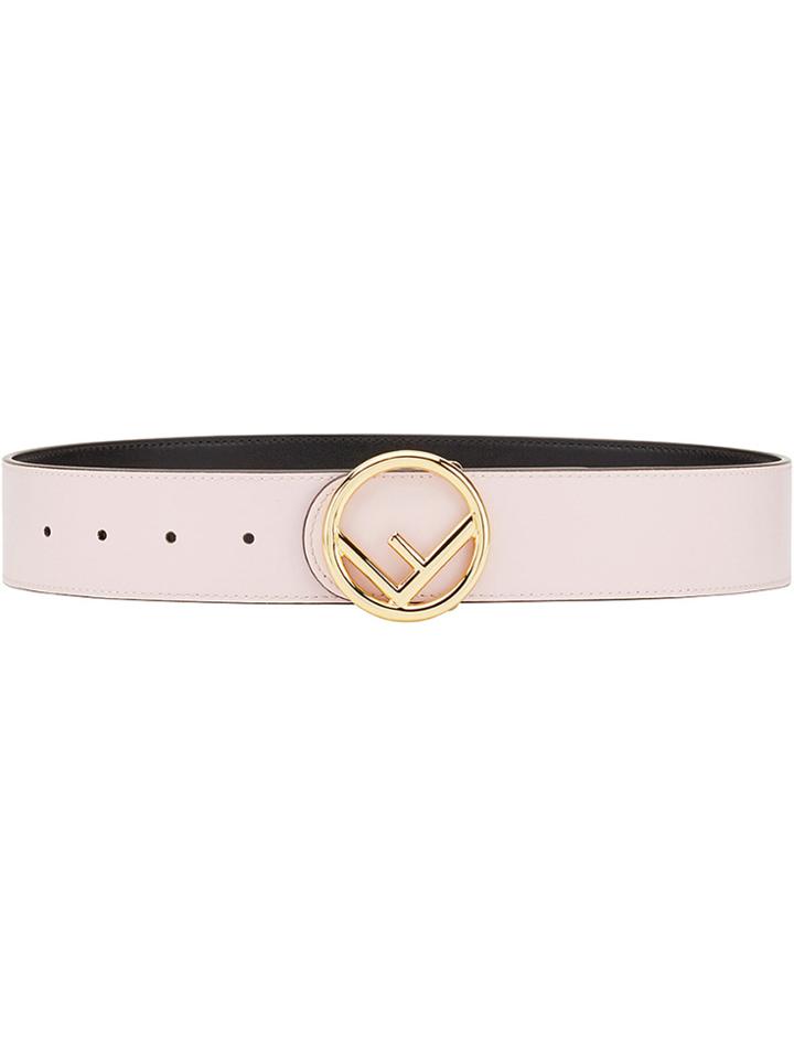 Fendi Logo Buckle Belt - Pink & Purple