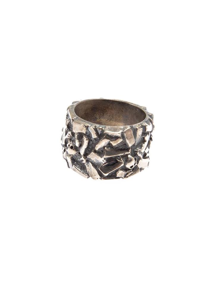 Tobias Wistisen 'chaotic' Ring, Men's, Size: 62, Metallic