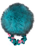 Tu Es Mon Trésor Pom Pom Scrunchie - Blue