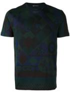 Versace Masquerade Print T-shirt, Men's, Size: Large, Black, Cotton