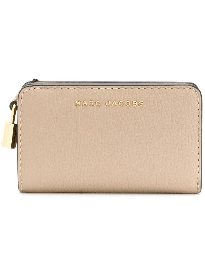 Marc Jacobs The Grind Compact Wallet - Nude & Neutrals