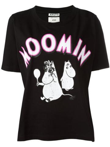 Aalto Moomin T-shirt, Women's, Size: 36, Black, Cotton