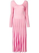 Msgm Ribbed Knit Dress - Pink