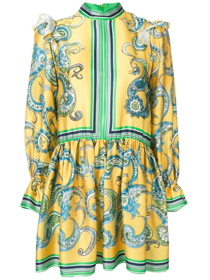 Philosophy Di Lorenzo Serafini Baroque Print Dress - Yellow