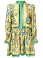 Philosophy Di Lorenzo Serafini Baroque Print Dress - Yellow