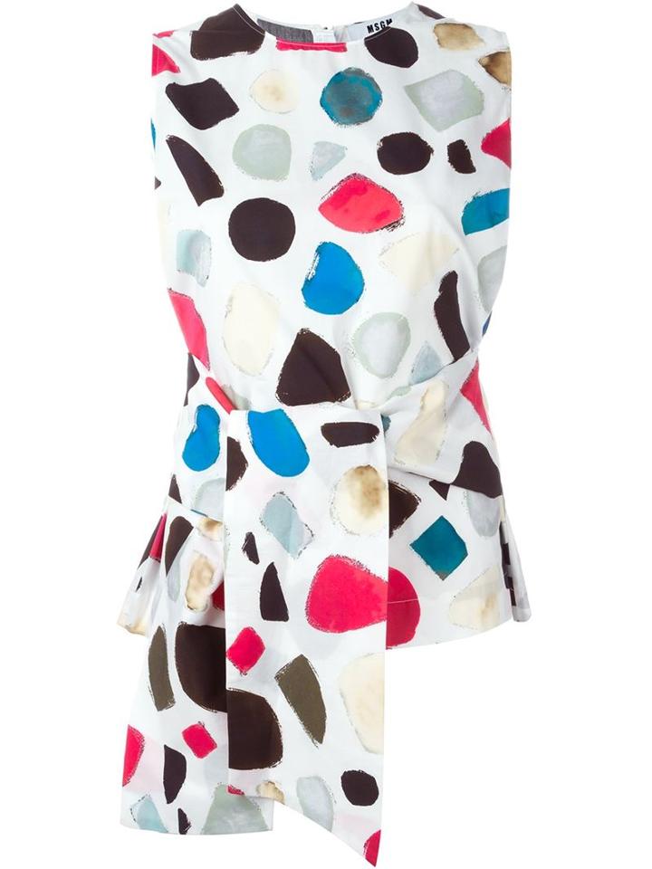Msgm Tie Waist Top